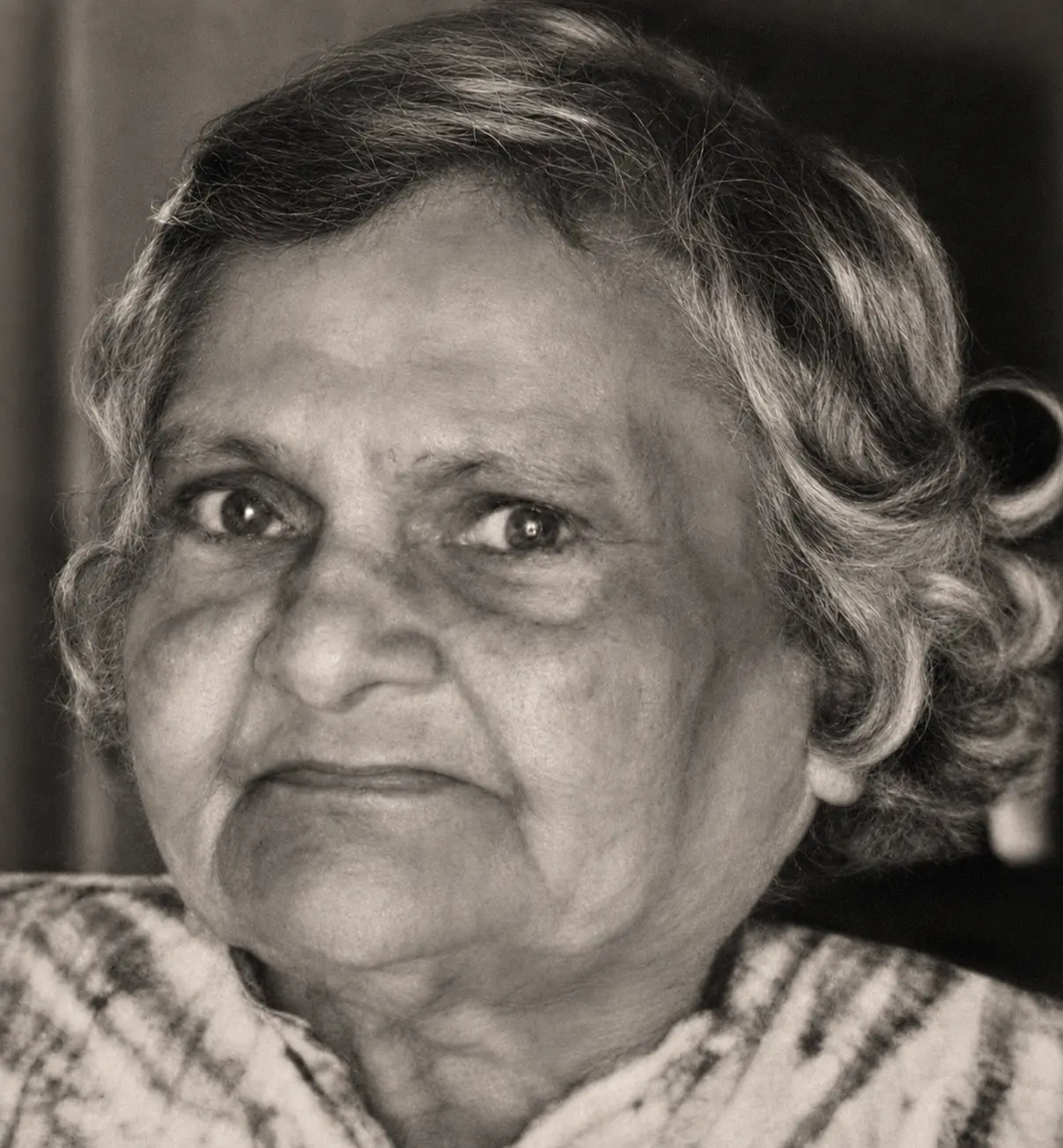 A restored family photograph of the founder's grandmother